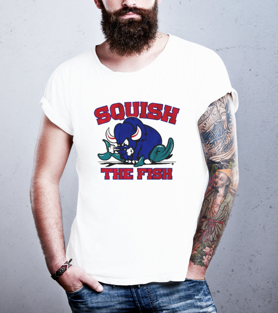 Buffalo Bills NFL Squish The Fish T-Shirt