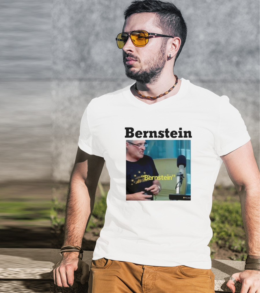 Bernstein Snarky Reply In Radio Studio Scene Featuring Microphone T-Shirt