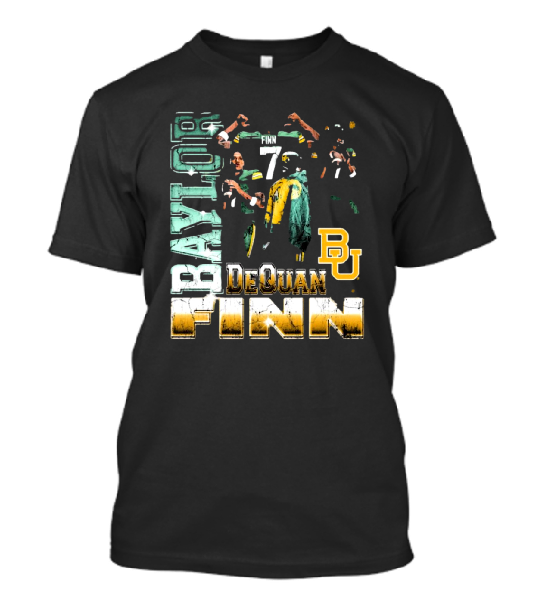 Baylor Bears Dequan Finn 7 BU T-Shirt