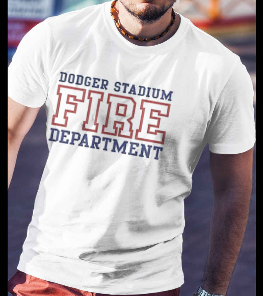 Dodger Stadium Fire Department Giveaway Event T-Shirt