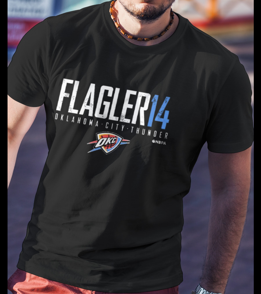 Flagler 14 Oklahoma City Thunder OKC NBA NBPA T-Shirt