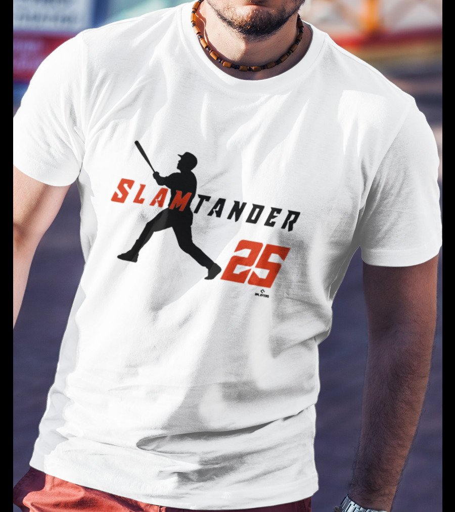 Anthony Santander Slamtander 25 Baltimore Orioles MLB Swing T-Shirt