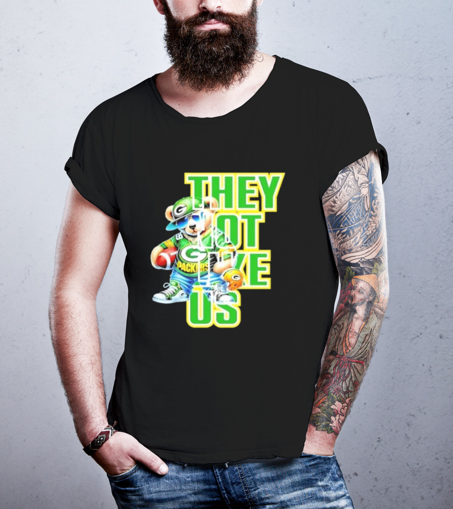 Green Bay Packers Bear They Not Like Us Football T-Shirt