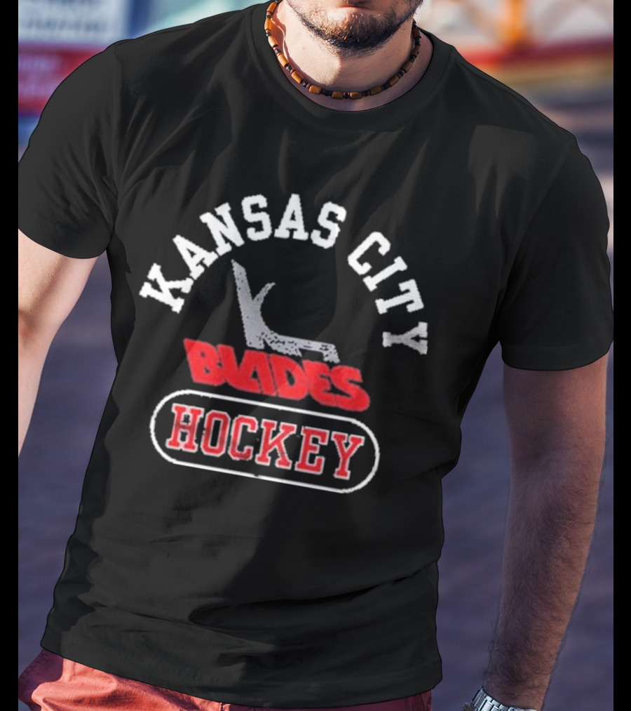 Kansas City Blades Hockey Vintage Team T-Shirt