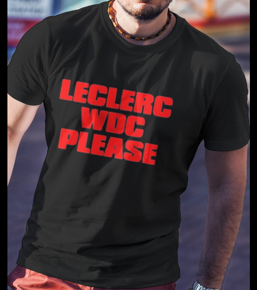 Leclerc WDC Please F1 Racing Champion Quest T-Shirt