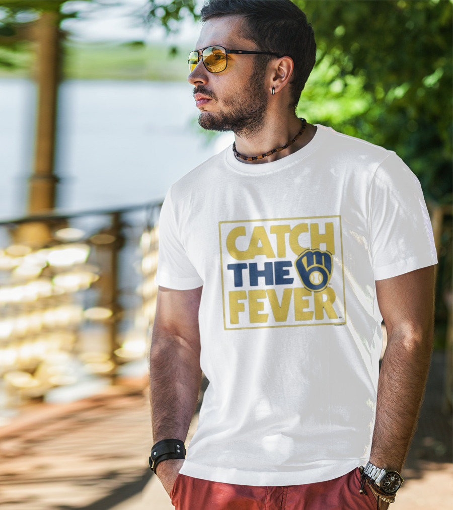 Catch The Fever MLB Milwaukee Brewers T-Shirt