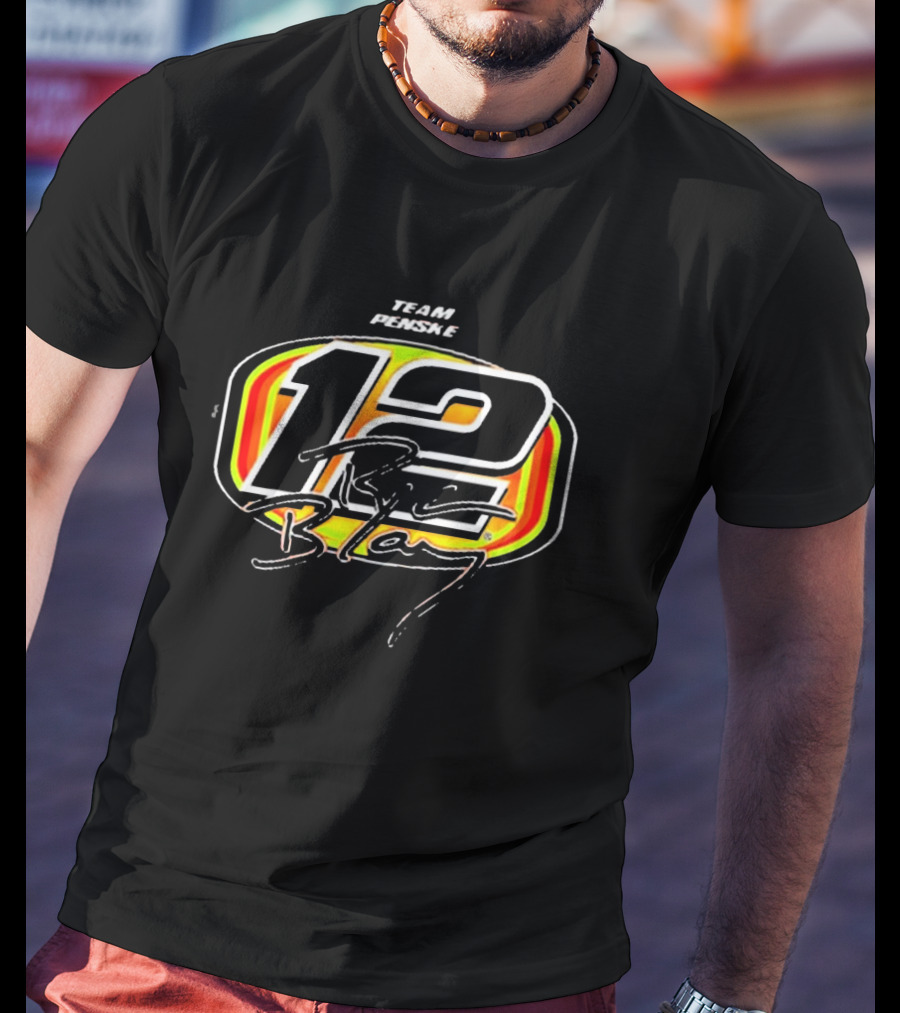 Ryan Blaney Team Penske 12 Menards Signature T-Shirt