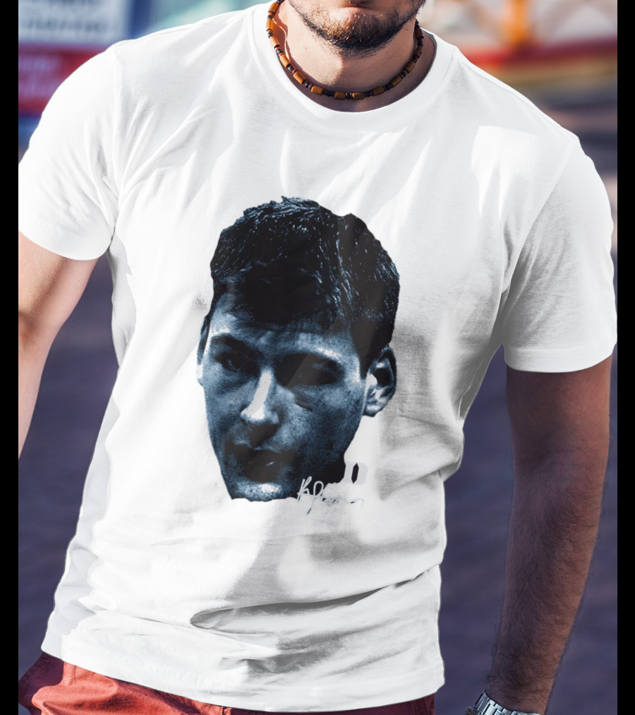 Kyle Filipowski Duke Blue Devils Signature Big Head Image T-Shirt