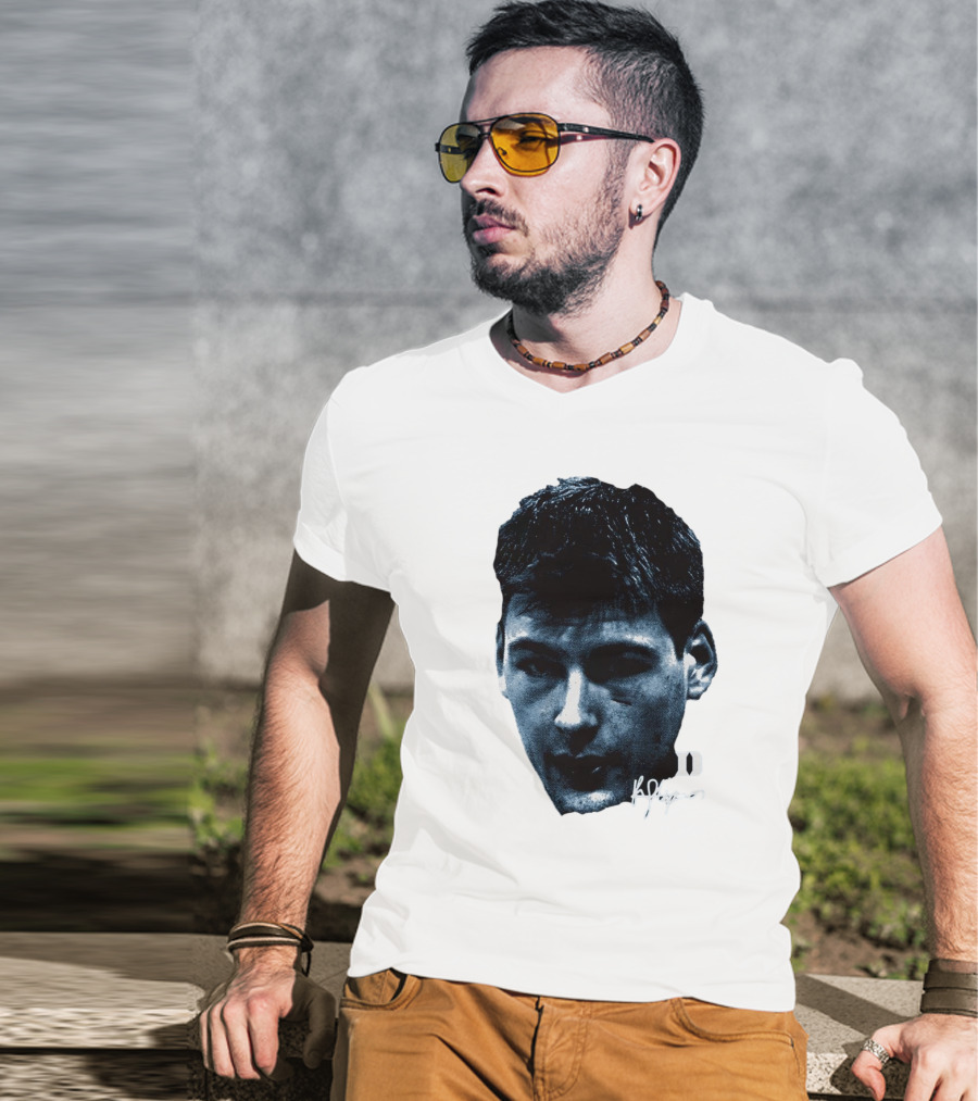 Kyle Filipowski Duke Blue Devils Signature Big Head Image T-Shirt