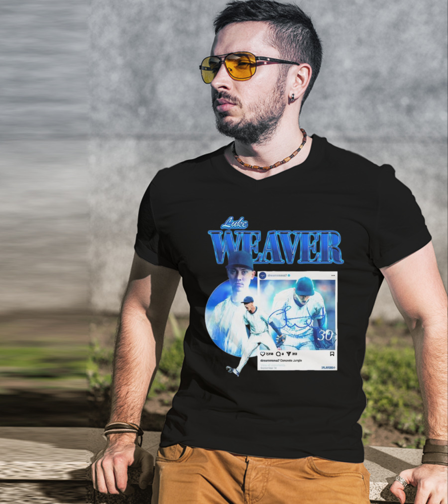 Luke Weaver Dream Weaver New York Concrete Jungle 30 Signature Playoffs T-Shirt