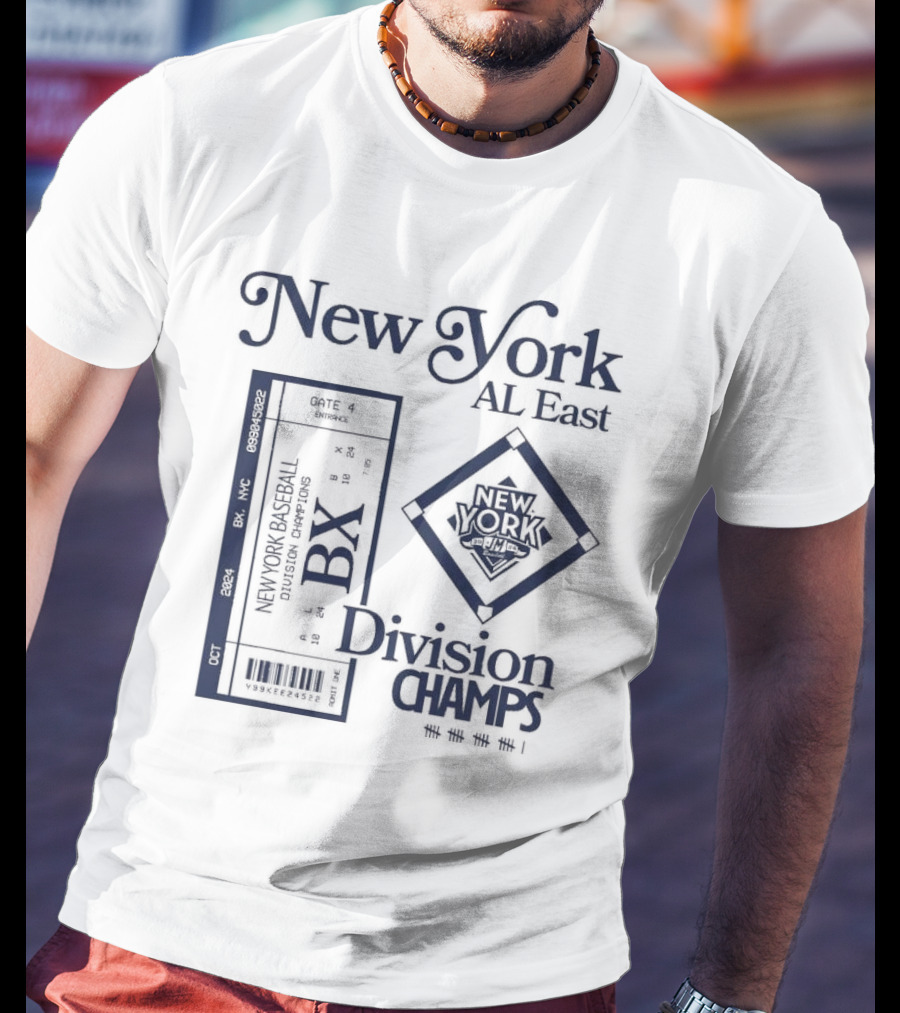 New York AL East BX Baseball Division Champs T-Shirt