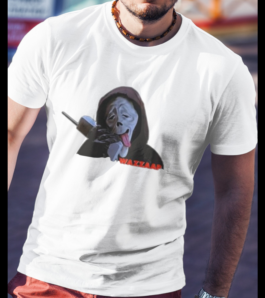 Wazzap Meme Hoodie Ghost Face With Phone T-Shirt