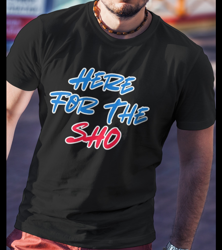 Shohei Ohtani Here For The Sho Bold Text Sports T-Shirt