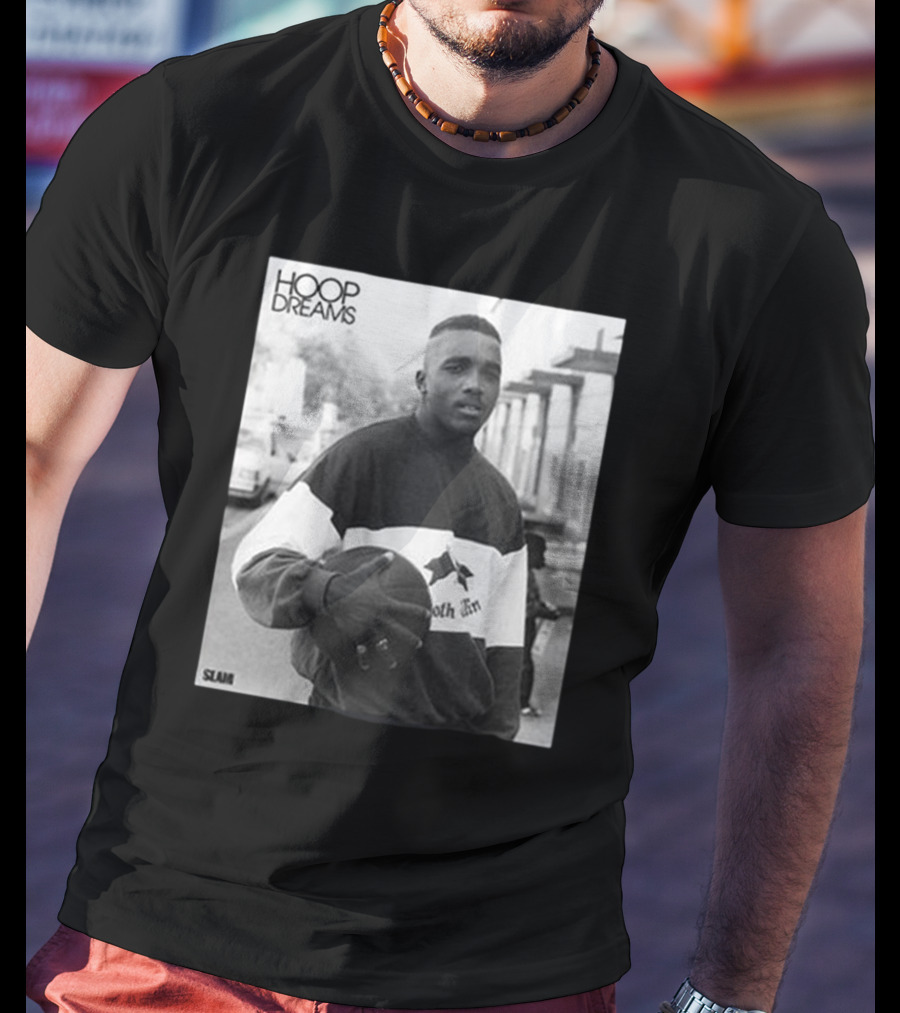 Hoop Dreams William Gates Photo Black And White SLAM T-Shirt
