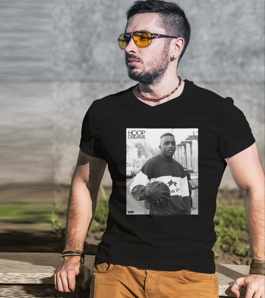 Hoop Dreams William Gates Photo Black And White SLAM T-Shirt