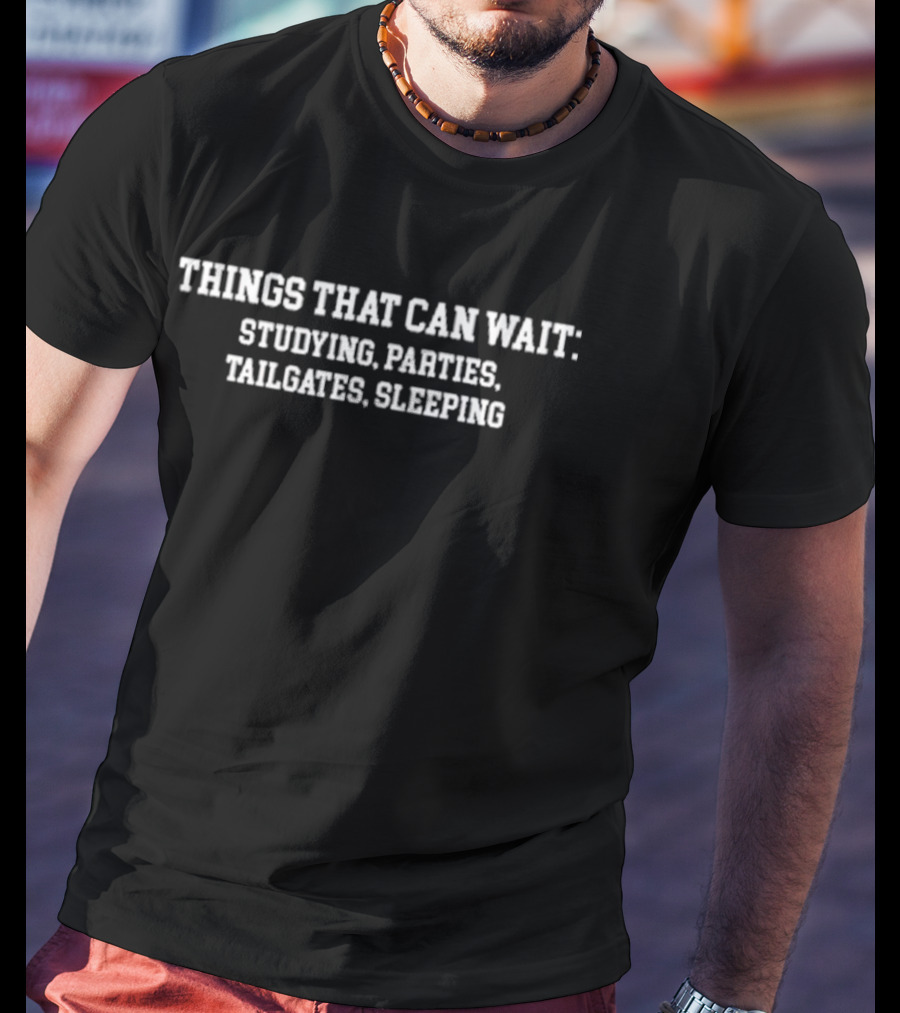 Indiana Fever Thing That Can’t Wait Studying Parties Tailgates Sleeping T-Shirt