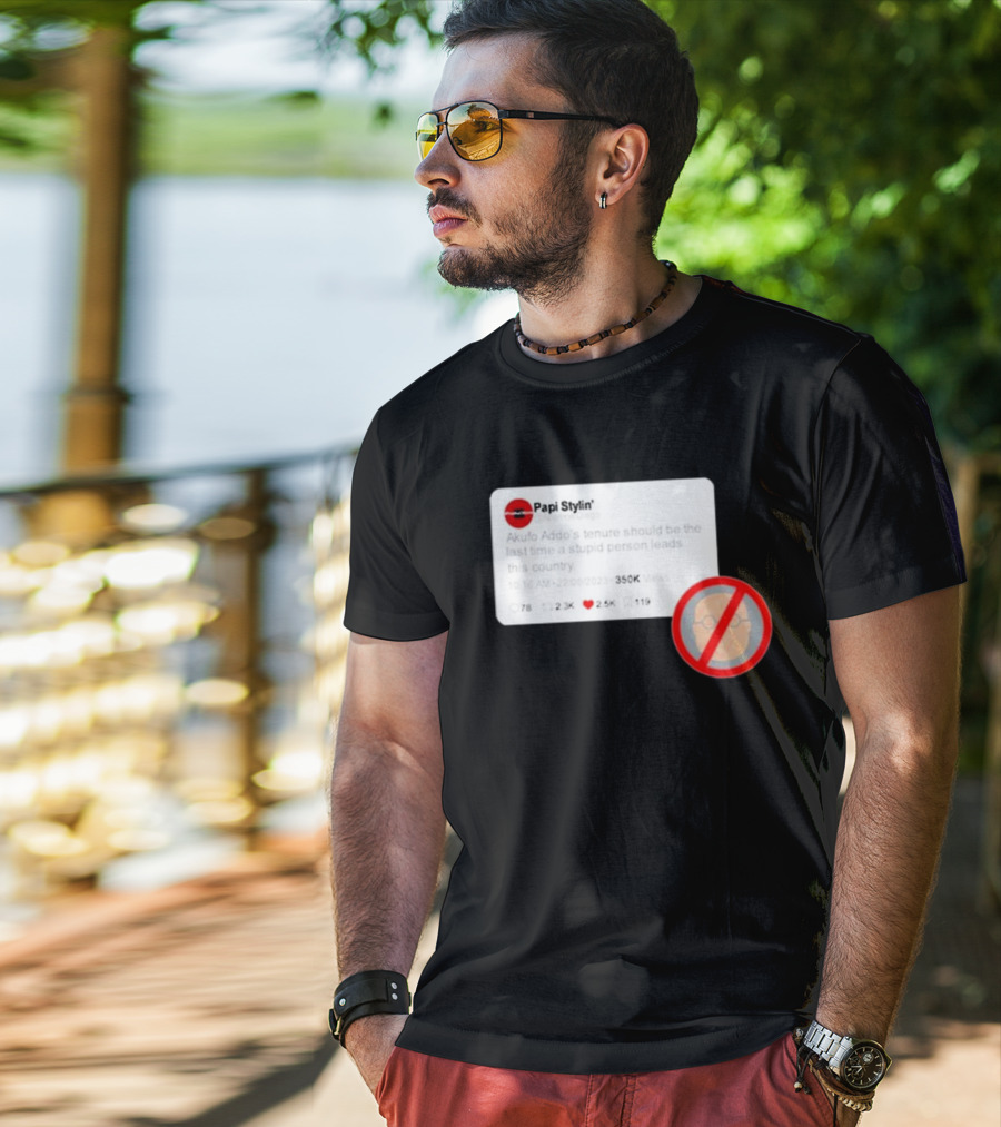 Kalyjay Papi Stylin Akufo Addo’s Tenure Should Be The Last Time A Stupid Person Leads This Country T-Shirt
