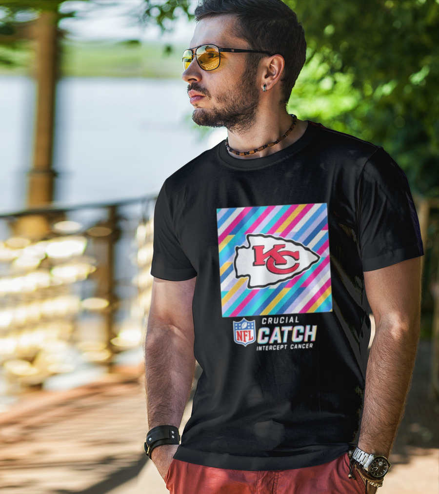 NFL Crucial Catch Intercept Cancer Kansas City Chiefs T-Shirt