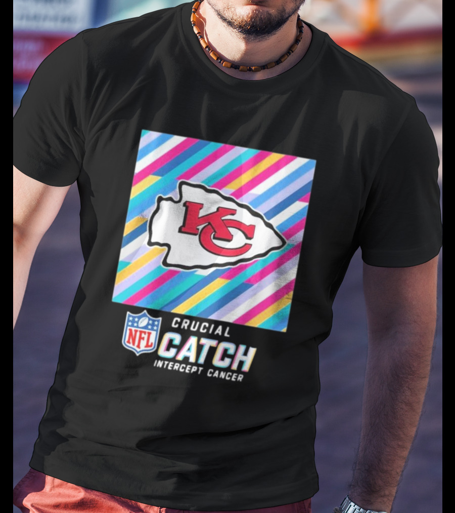 NFL Crucial Catch Intercept Cancer Kansas City Chiefs T-Shirt