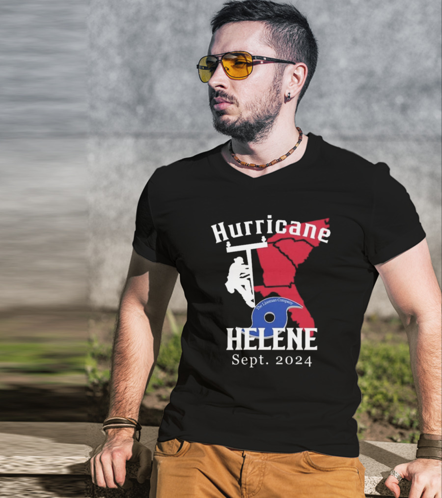 Hurricane Helene The Lineman Company Sept. T-Shirt