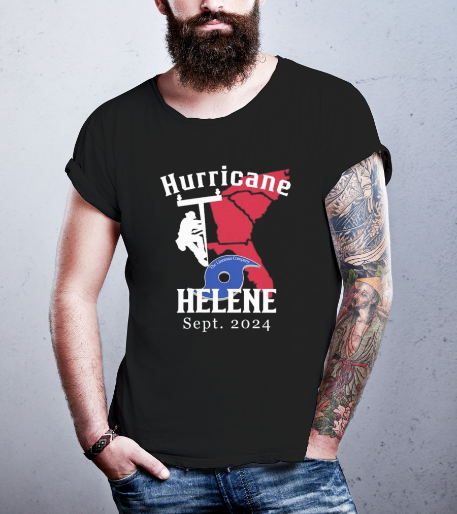 Hurricane Helene The Lineman Company Sept. T-Shirt