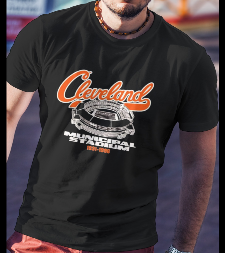 Cleveland Municipal Stadium Tribute 1931-1996 Browns NFL History T-Shirt