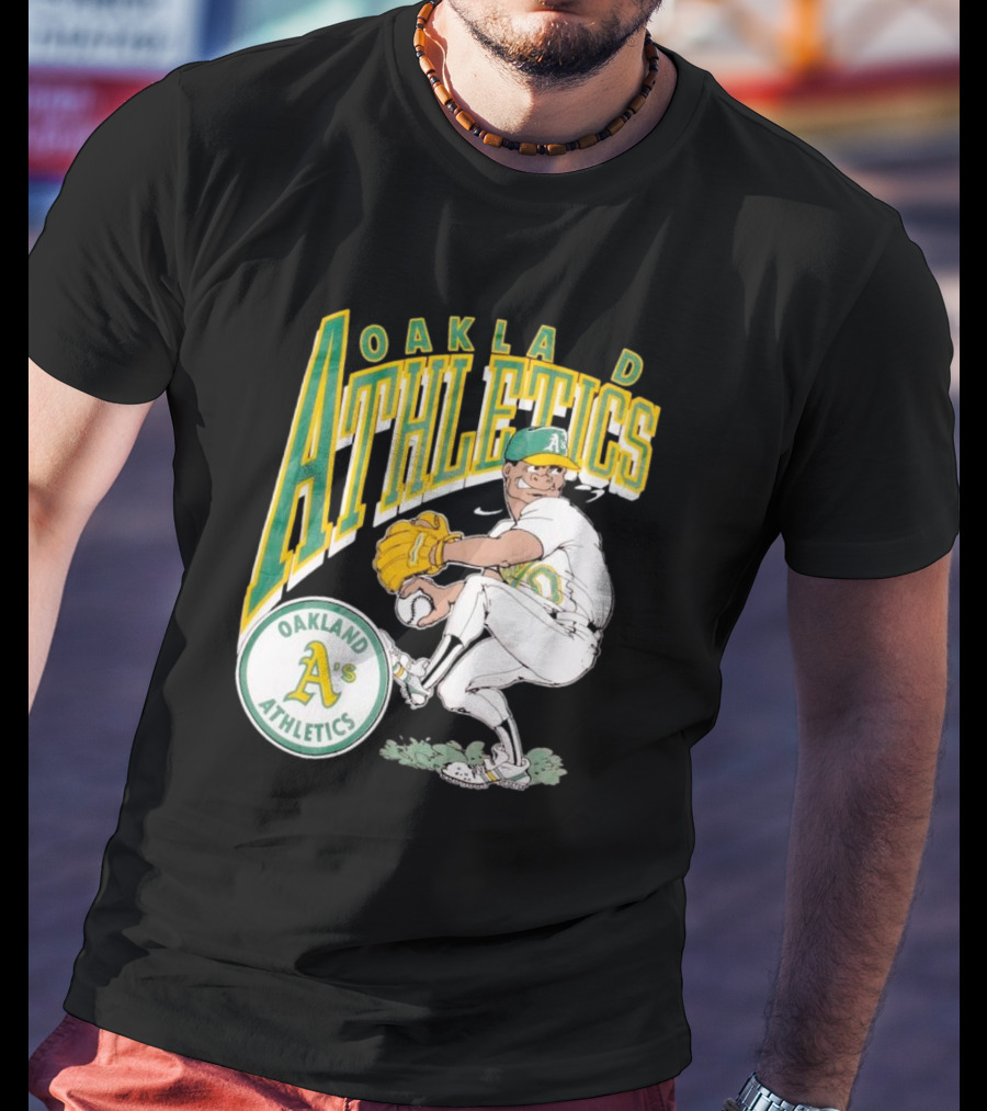 Oakland Athletics Vintage 1990s MLB Caricature A's T-Shirt
