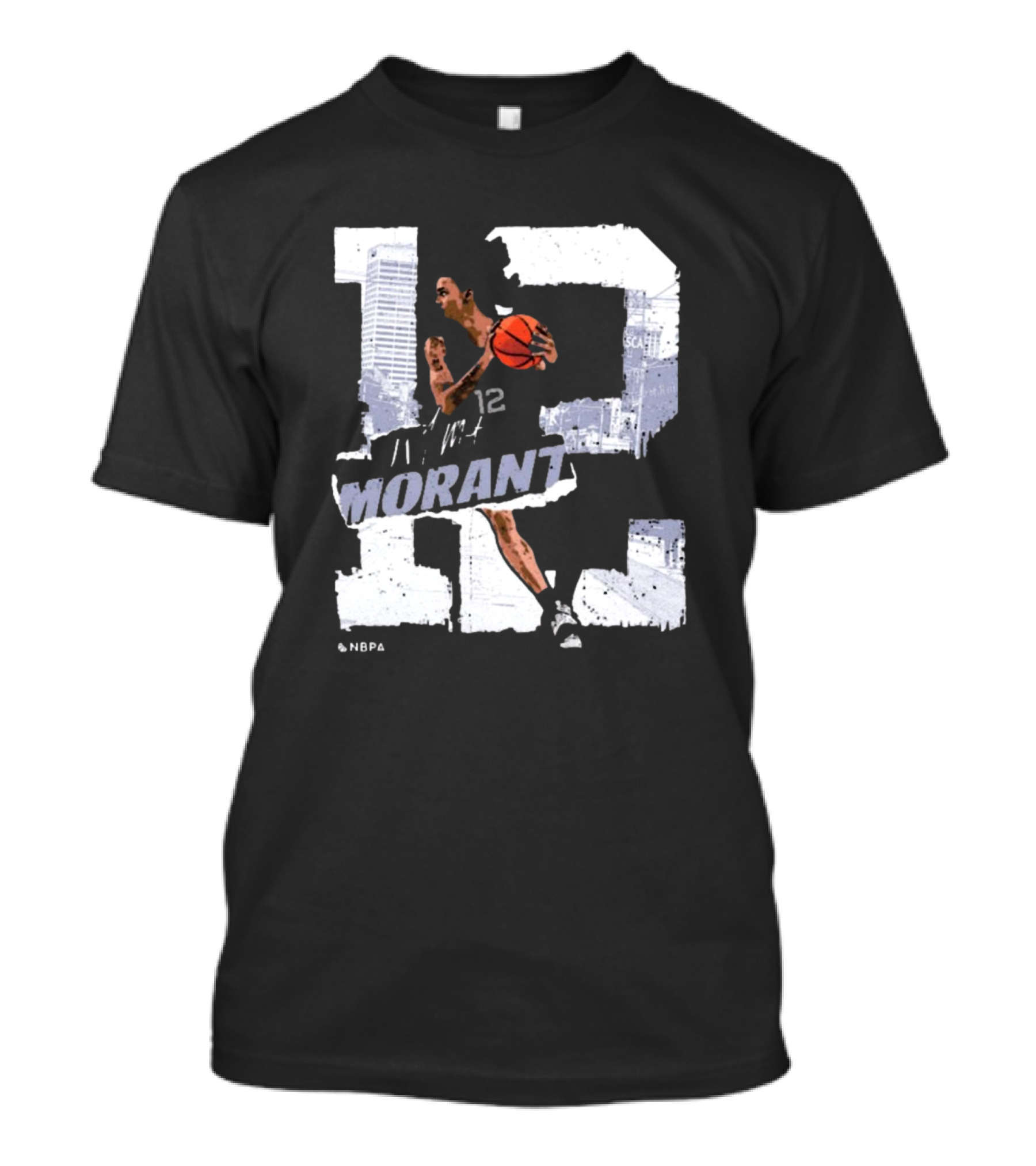 Ja Morant Number 12 Memphis Basketball Player T-Shirt