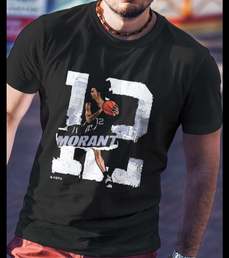 Ja Morant Number 12 Memphis Basketball Player T-Shirt