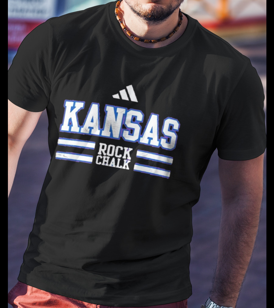 Kansas Jayhawks Rock Chalk Sideline Strategy Pregame T-Shirt
