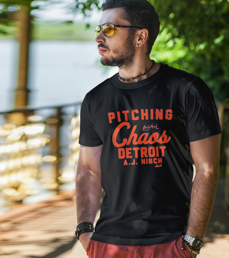 Pitching Chaos Detroit A.J. Hinch T-Shirt