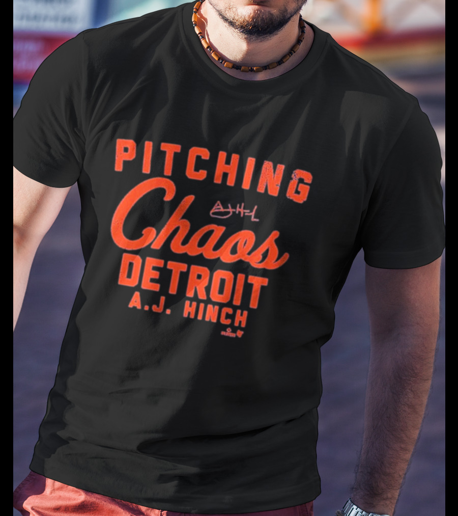 Pitching Chaos Detroit A.J. Hinch T-Shirt