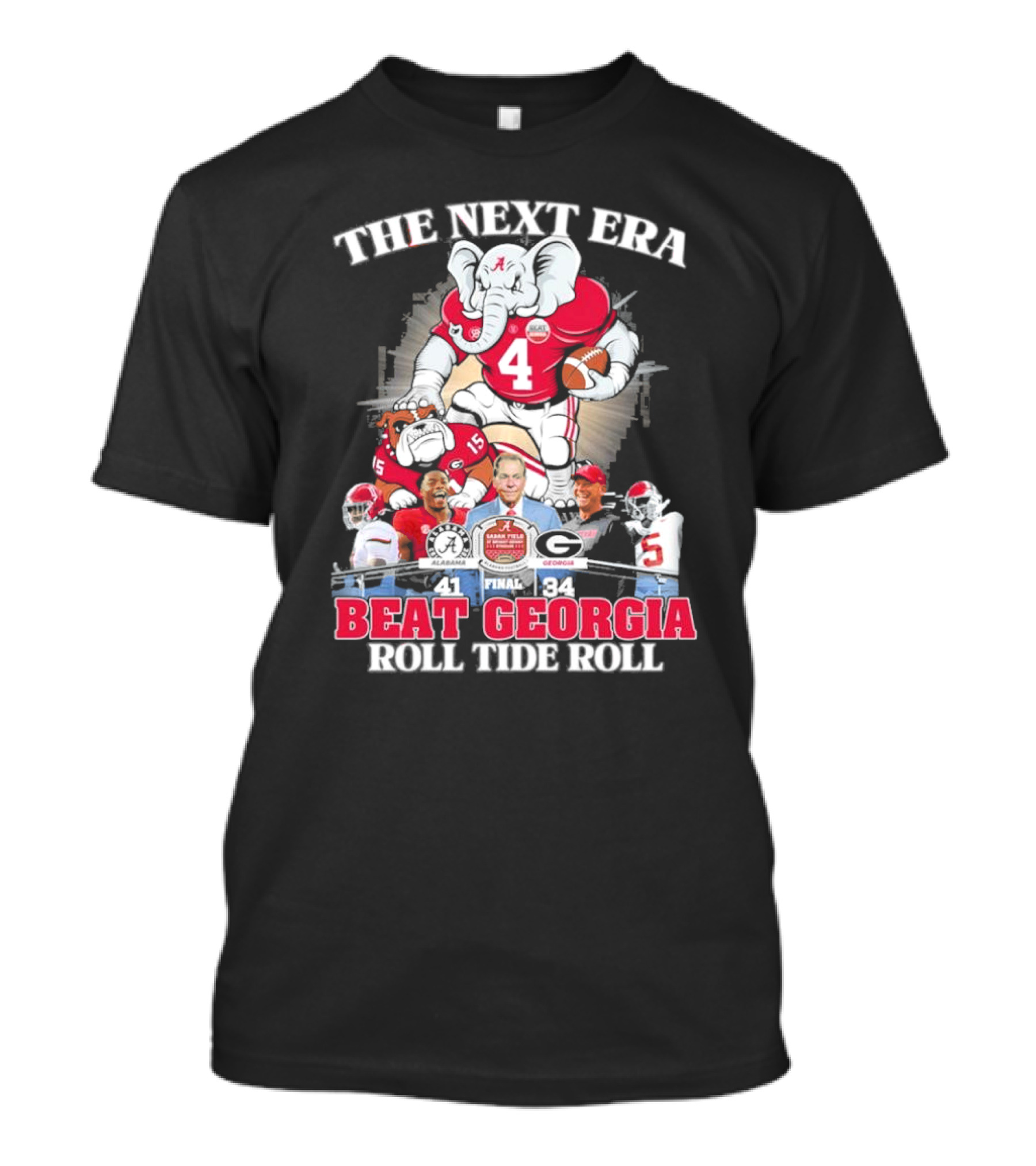 The Next Era Alabama Crimson Tide Beat Georgia Bulldogs 41-34 Roll Tide Roll T-Shirt