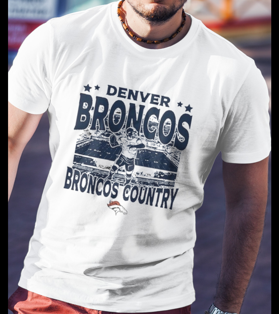 Denver Broncos Broncos Country Vintage Stadium Game Day Football T-Shirt