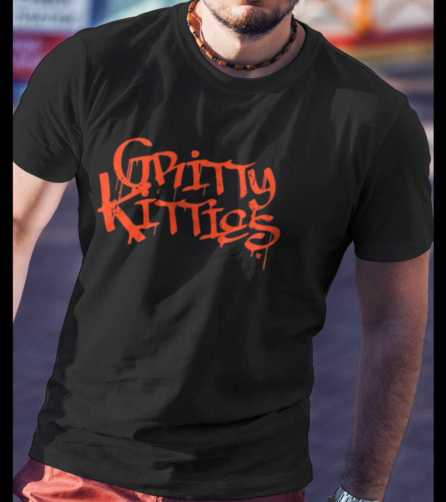 Detroit Tigers Baseball Gritty Kitties Urban T-Shirt