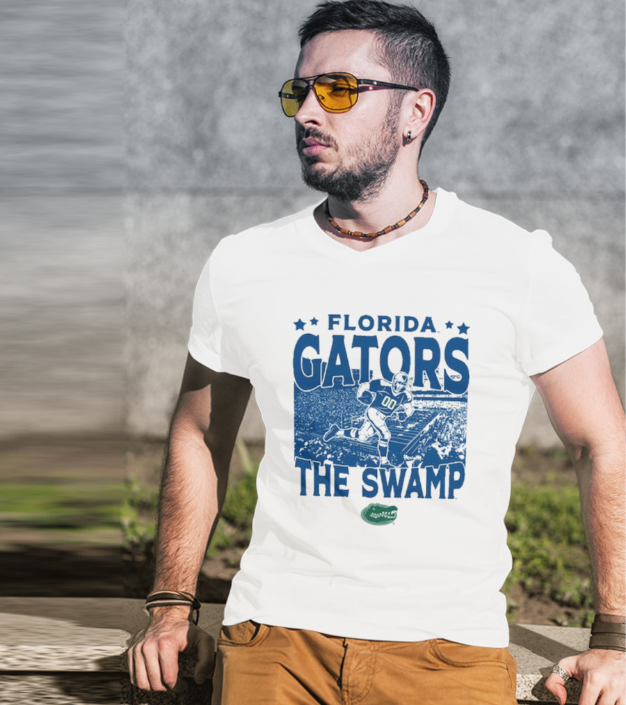 Florida Gators The Swamp Vintage Stadium Football Player Gameday T-Shirt