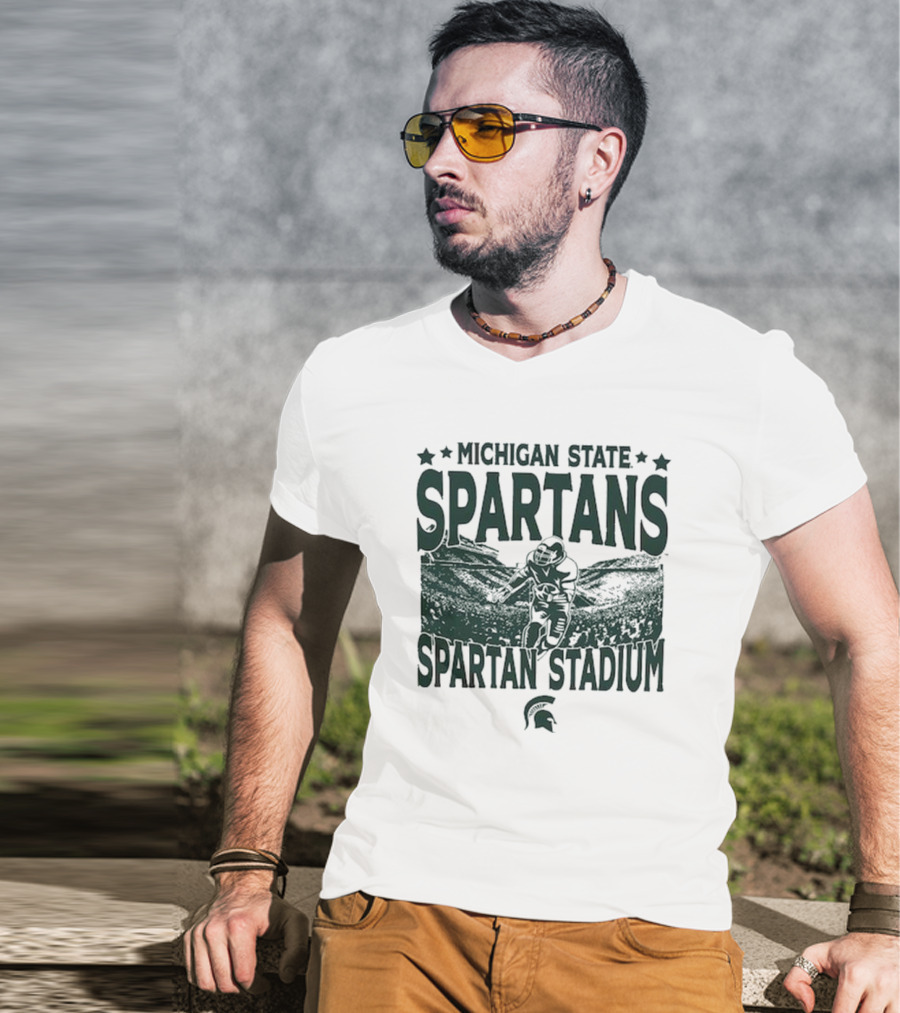 Michigan State Spartans Spartan Stadium Vintage Gameday T-Shirt