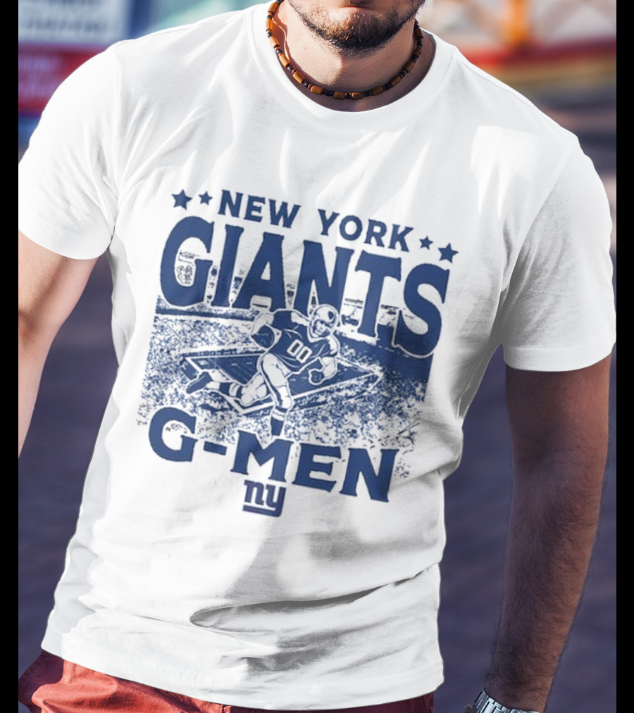 New York Giants Gameday G-Men Vintage Stadium Football T-Shirt