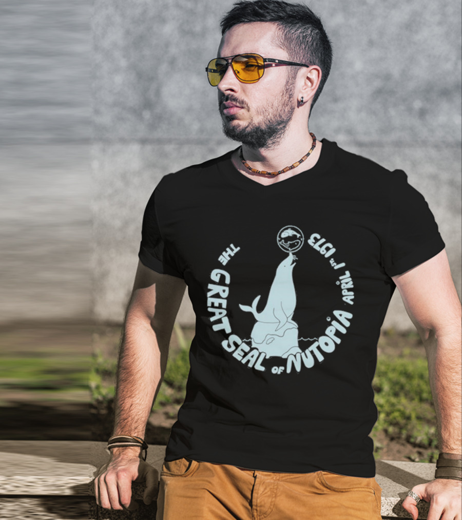 The Great Seal Of Nutopia April 1 1973 T-Shirt