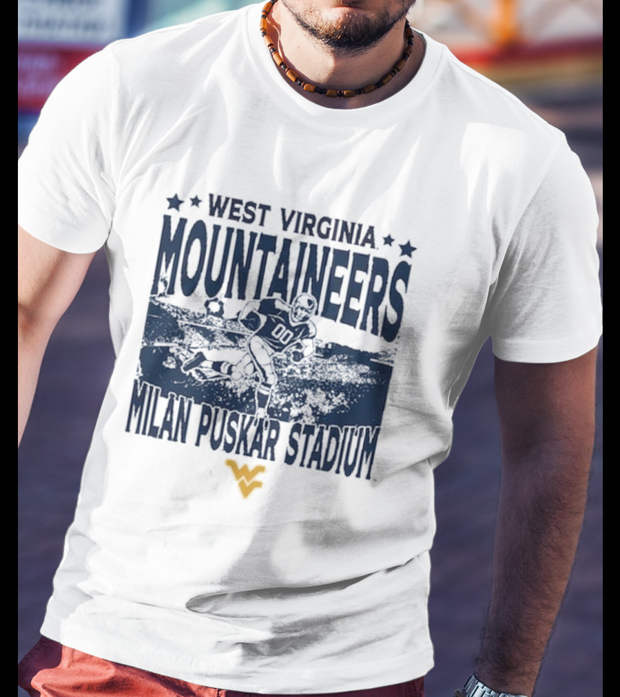 West Virginia Mountaineers Milan Puskar Stadium Vintage Gameday T-Shirt