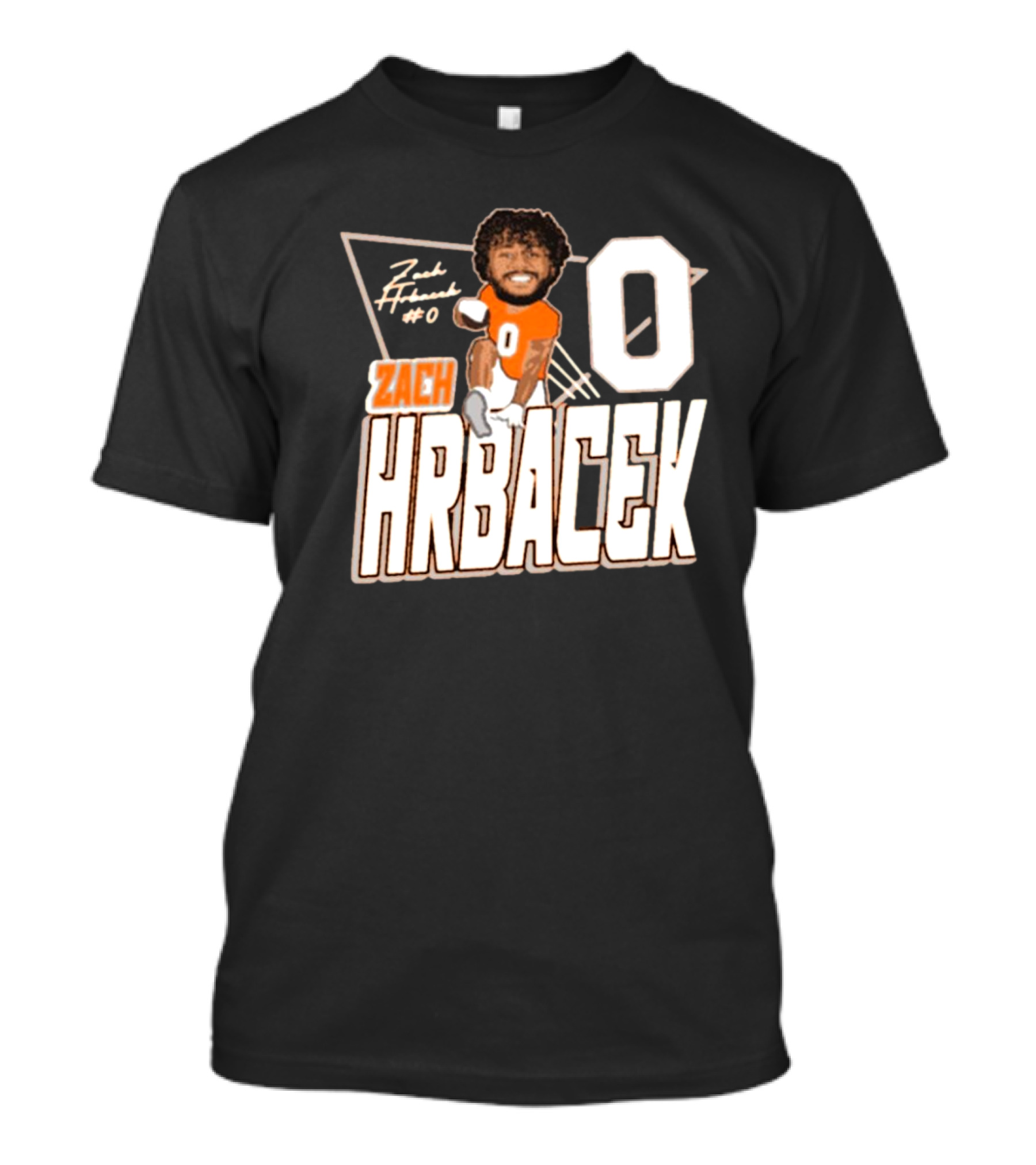 Zach Hrbacek 0 Sam Houston Bearkats Football Caricature Signature T-Shirt