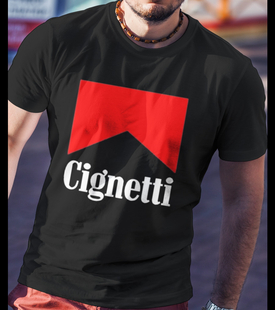 Cignetti Parody Logo Red Chevron T-Shirt