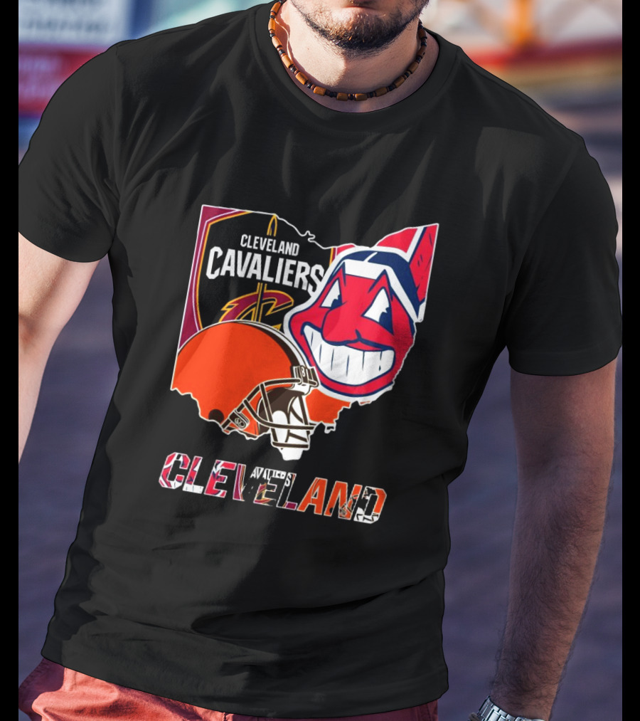 Cleveland Cavaliers Cleveland Indians Cleveland Browns T-Shirt