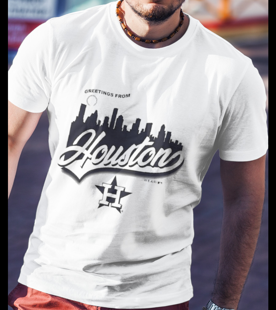 Greetings From Houston Skyline Astros T-Shirt