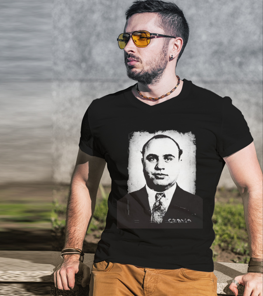 Social Distortion Black Kat Vintage Al Capone Photograph T-Shirt