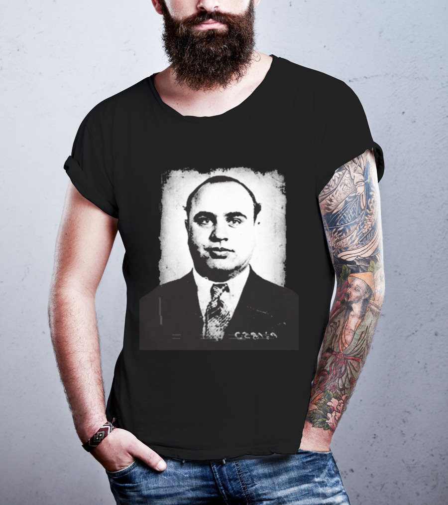 Social Distortion Black Kat Vintage Al Capone Photograph T-Shirt