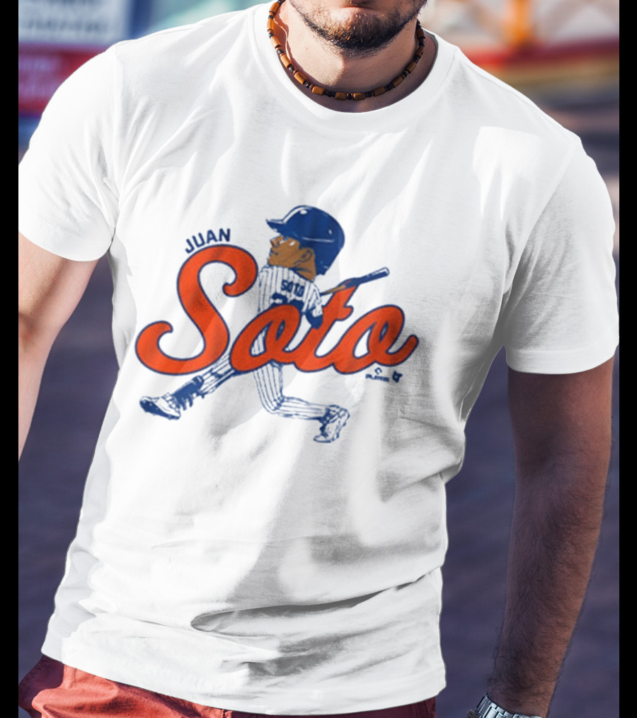 Juan Soto Caricature MLB New York Mets Queens T-Shirt