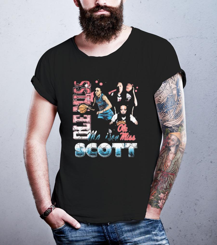 Ole Miss Rebels Madison Scott 90s Basketball T-Shirt