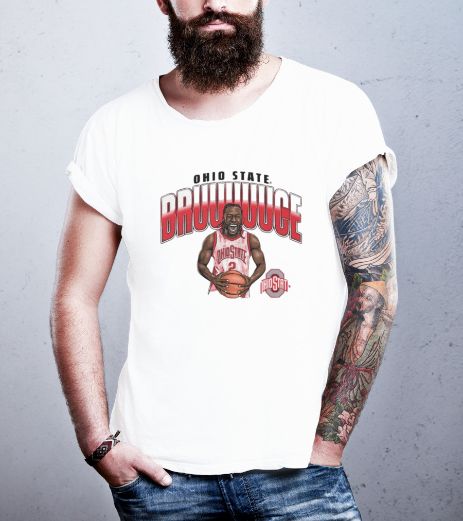 Ohio State Buckeyes Bruce Thornton BRUUUUCE With Basketball And Ohio State T-Shirt
