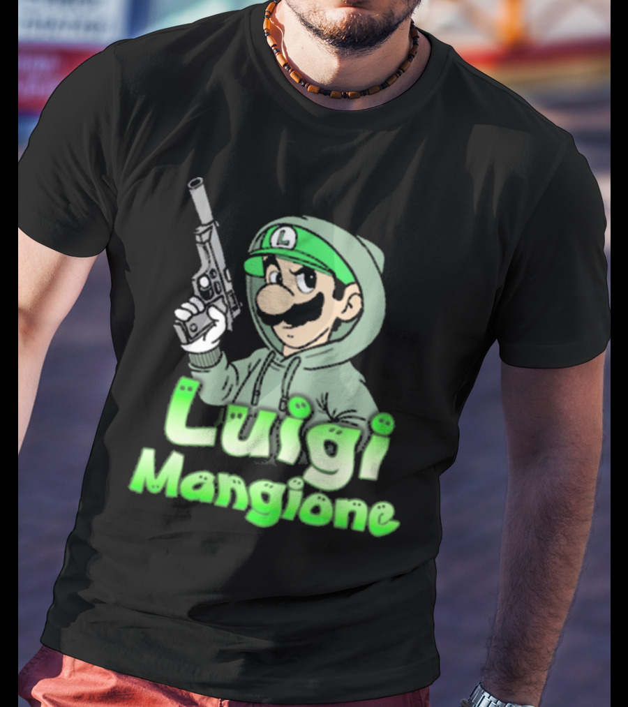 Luigi Mangione Super Mario Bros Parody That Go Hard T-Shirt